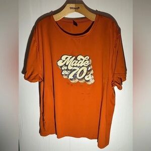 Orange 'Made in the 70's' T-Shirt